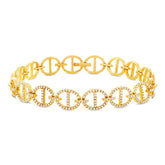 0.57ct 14k Yellow Gold Diamond Lady's Bracelet